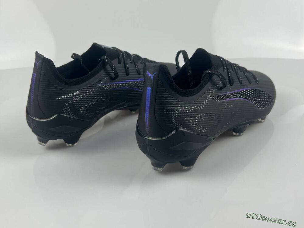 Men's Puma Ultra 5 Ultimate FG Firm Ground Low-Tops Football Boots - Black/Silver/Blue