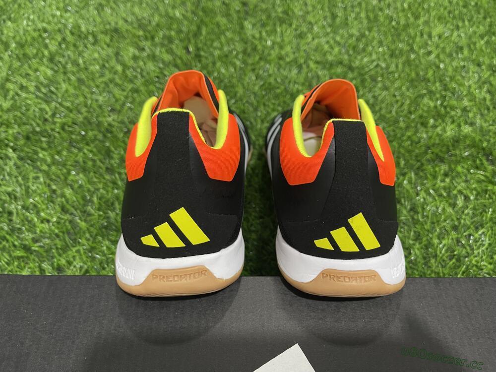 Men's Adidas Predator 24 Elite IC Indoor & Futsal Low-Tops Football Shoes - Black/White/Red