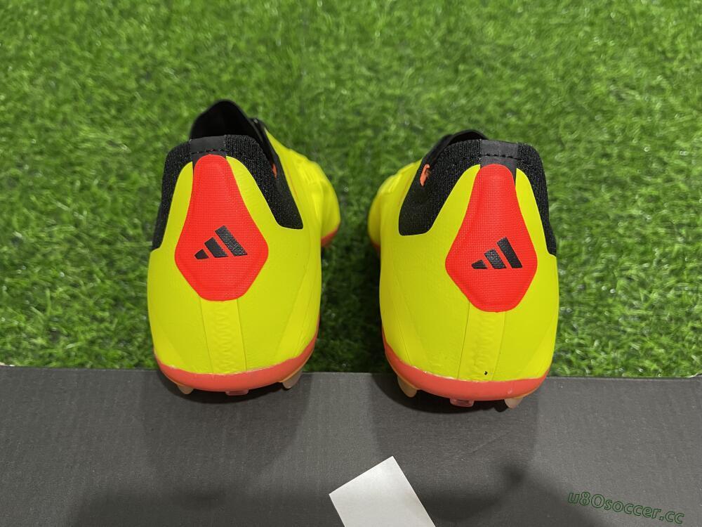 Men's Adidas Predator 24 Elite AG Artificial Grass Low-Tops Football Boots - Yellow/Silver/Red