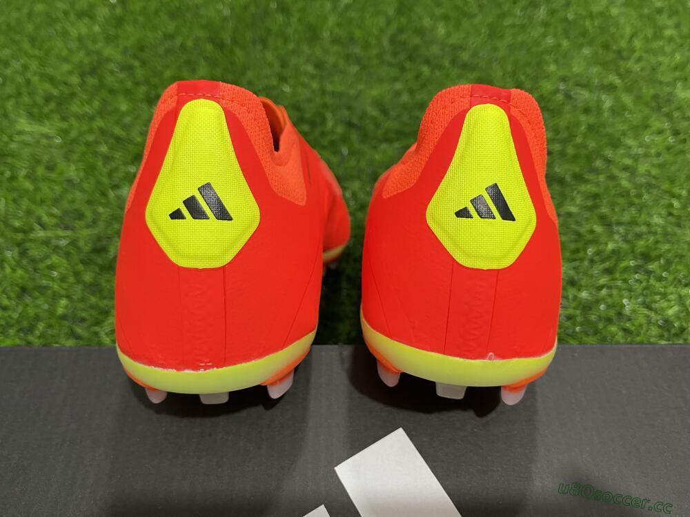 Men's Adidas Predator 24 Elite AG Artificial Grass Low-Tops Football Boots - Red/Silver/Yellow