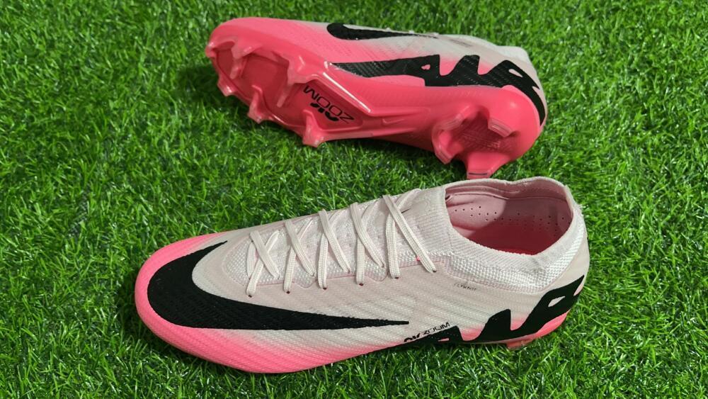 Men's Nike Air Zoom Mercurial Vapor 15 Elite FG Firm Ground Low-Tops Football Boots - Pink/Black