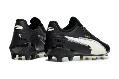Men's AOF x Puma King Ultimate FG Firm Ground Low-Tops Football Boots - Black/White