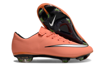 Men's Nike Mercurial Vapor 10 Elite FG Firm Ground Low-Tops Football Boots - Orange/White/Black