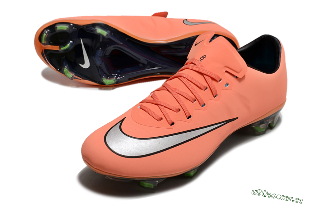 Men's Nike Mercurial Vapor 10 Elite FG Firm Ground Low-Tops Football Boots - Orange/White/Black 3