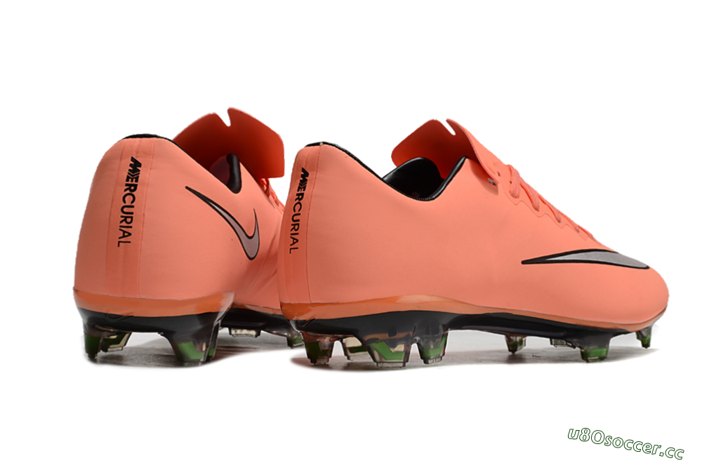Men's Nike Mercurial Vapor 10 Elite FG Firm Ground Low-Tops Football Boots - Orange/White/Black 6