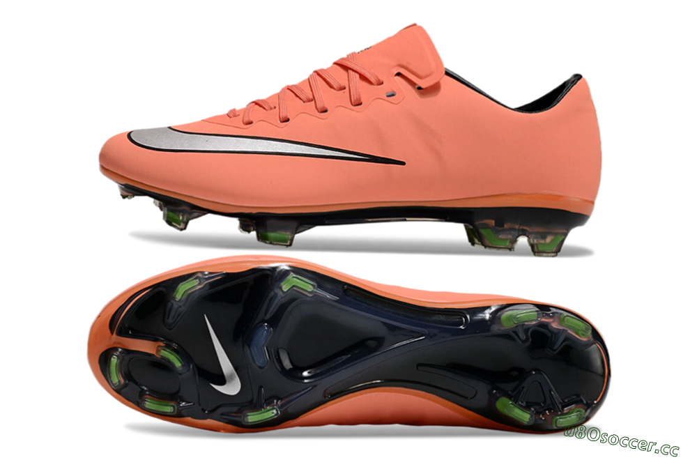 Men's Nike Mercurial Vapor 10 Elite FG Firm Ground Low-Tops Football Boots - Orange/White/Black 1