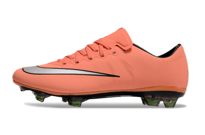 Men's Nike Mercurial Vapor 10 Elite FG Firm Ground Low-Tops Football Boots - Orange/White/Black