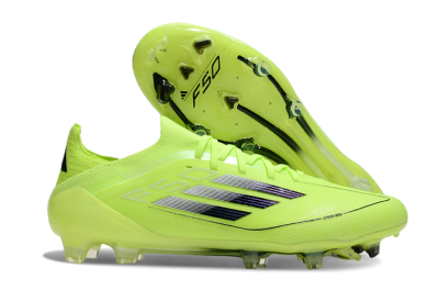 Men's Adidas F50 Elite FG Firm Ground Low-Tops Football Boots - Yellow/Black