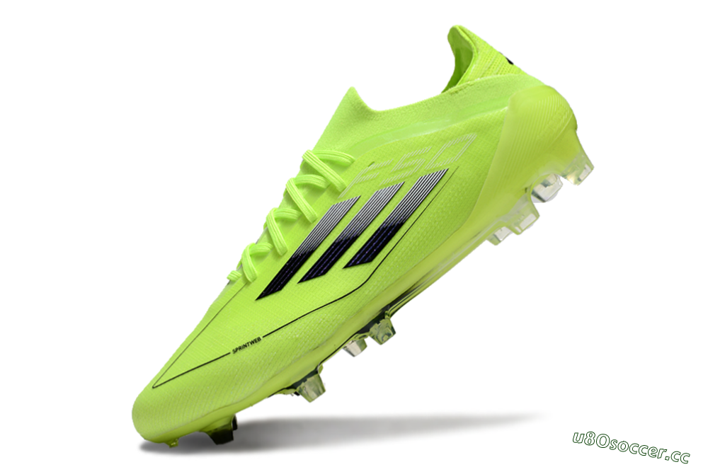 Men's Adidas F50 Elite FG Firm Ground Low-Tops Football Boots - Yellow/Black 5