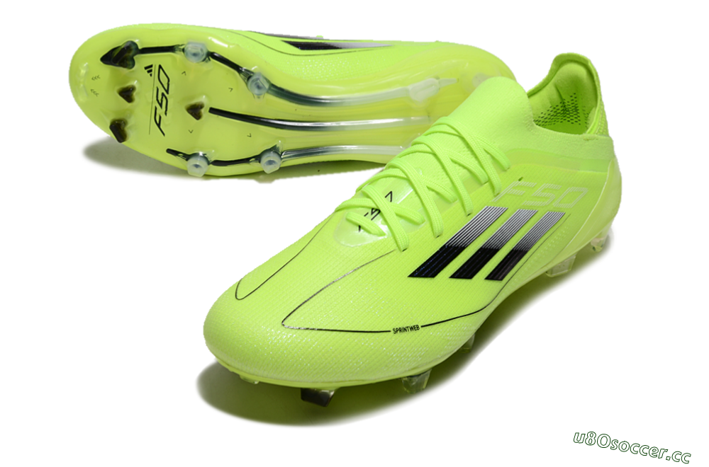 Men's Adidas F50 Elite FG Firm Ground Low-Tops Football Boots - Yellow/Black 3