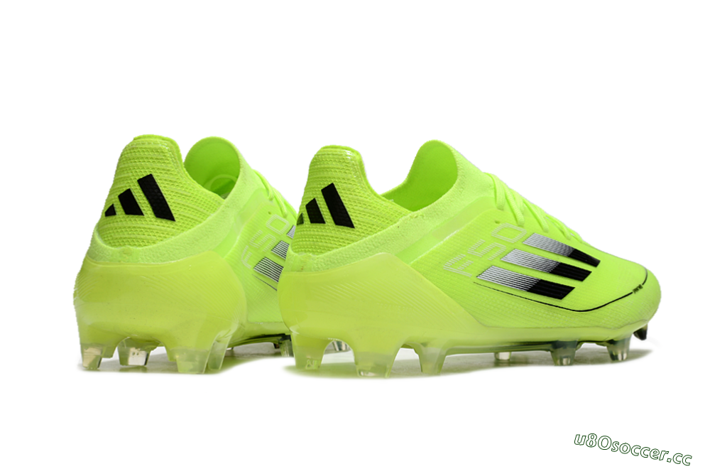Men's Adidas F50 Elite FG Firm Ground Low-Tops Football Boots - Yellow/Black 6