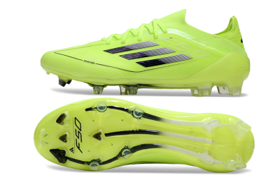 Men's Adidas F50 Elite FG Firm Ground Low-Tops Football Boots - Yellow/Black