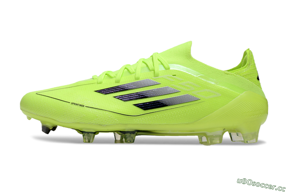 Men's Adidas F50 Elite FG Firm Ground Low-Tops Football Boots - Yellow/Black 0