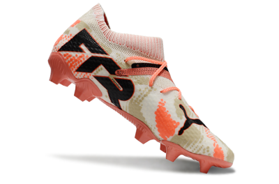 Men's Puma Future 7 Ultimate FG Firm Ground Low-Tops Football Boots - Beige/Black/Brown