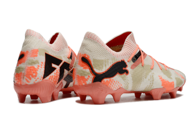 Men's Puma Future 7 Ultimate FG Firm Ground Low-Tops Football Boots - Beige/Black/Brown