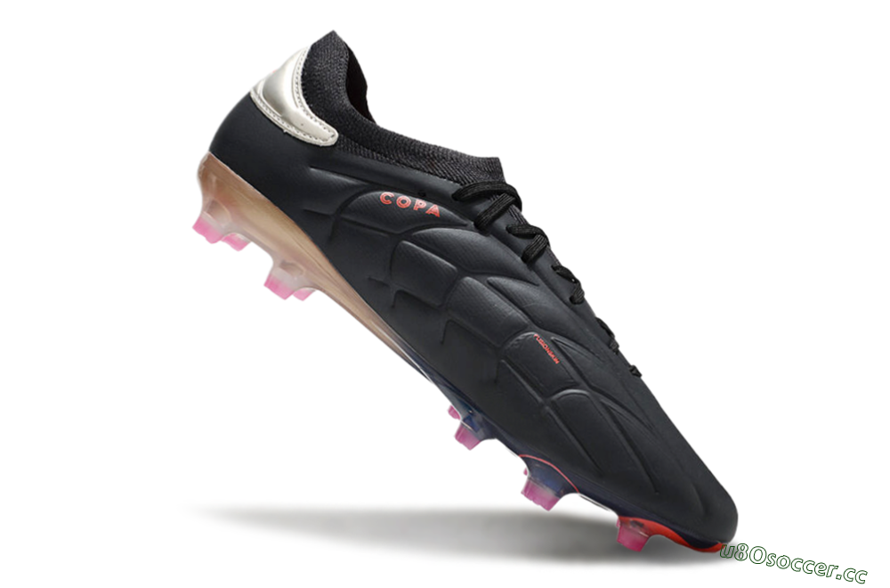 Men's Adidas Copa Pure 2 FG Firm Ground Low-Tops Football Boots - Black/White/Blue 4