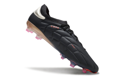 Men's Adidas Copa Pure 2 FG Firm Ground Low-Tops Football Boots - Black/White/Blue
