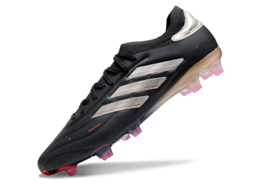 Men's Adidas Copa Pure 2 FG Firm Ground Low-Tops Football Boots - Black/White/Blue
