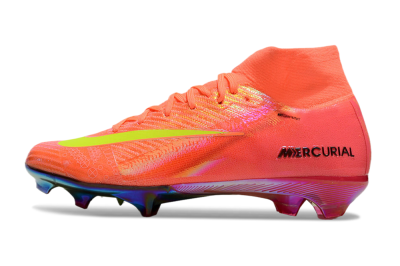 Men's Nike Air Zoom Mercurial Superfly 10 Elite FG Firm Ground High-Tops Football Boots - Orange/Yellow/Black