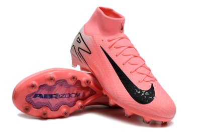 Men's Nike Air Zoom Mercurial Superfly 10 Elite AG Artificial Grass High-Tops Football Boots - Pink/White/Black