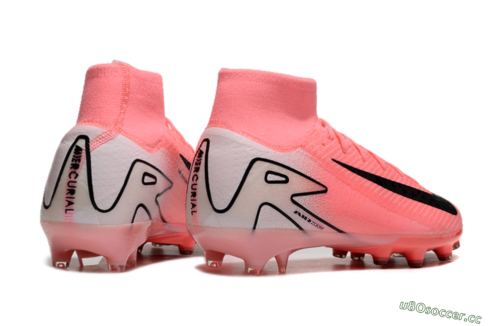 Men's Nike Air Zoom Mercurial Superfly 10 Elite AG Artificial Grass High-Tops Football Boots - Pink/White/Black 6