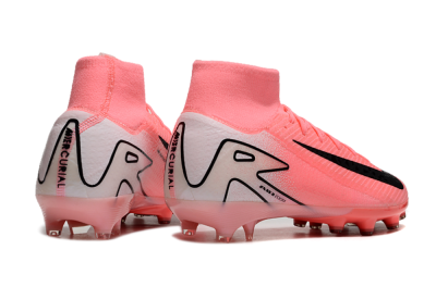 Men's Nike Air Zoom Mercurial Superfly 10 Elite AG Artificial Grass High-Tops Football Boots - Pink/White/Black