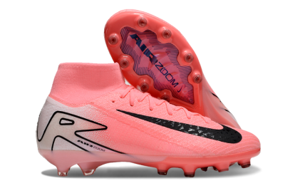 Men's Nike Air Zoom Mercurial Superfly 10 Elite AG Artificial Grass High-Tops Football Boots - Pink/White/Black