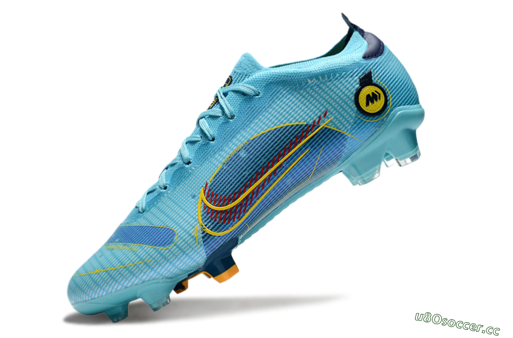 Men's Nike Mercurial Vapor 14 Elite FG Firm Ground Low-Tops Football Boots - Jade/Yellow/Black 4