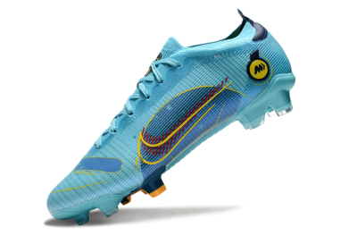 Men's Nike Mercurial Vapor 14 Elite FG Firm Ground Low-Tops Football Boots - Jade/Yellow/Black