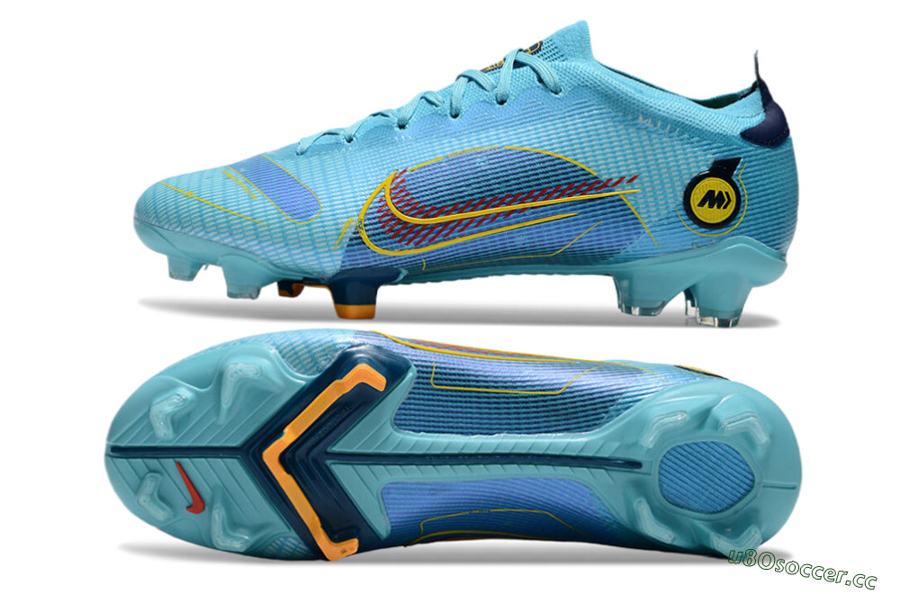 Men's Nike Mercurial Vapor 14 Elite FG Firm Ground Low-Tops Football Boots - Jade/Yellow/Black 1