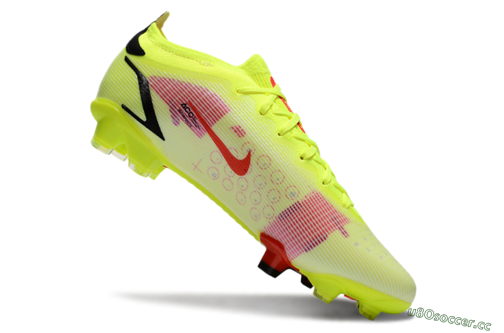Men's Nike Mercurial Vapor 14 Elite FG Firm Ground Low-Tops Football Boots - Yellow/Red/Black 4