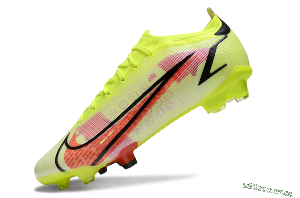 Men's Nike Mercurial Vapor 14 Elite FG Firm Ground Low-Tops Football Boots - Yellow/Red/Black 5