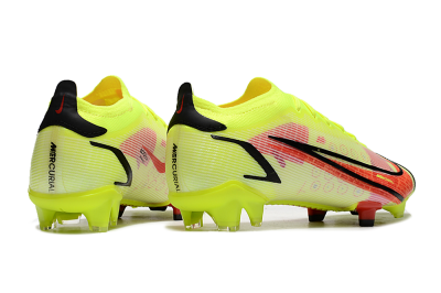 Men's Nike Mercurial Vapor 14 Elite FG Firm Ground Low-Tops Football Boots - Yellow/Red/Black