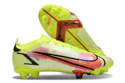 Men's Nike Mercurial Vapor 14 Elite FG Firm Ground Low-Tops Football Boots - Yellow/Red/Black
