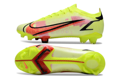 Men's Nike Mercurial Vapor 14 Elite FG Firm Ground Low-Tops Football Boots - Yellow/Red/Black