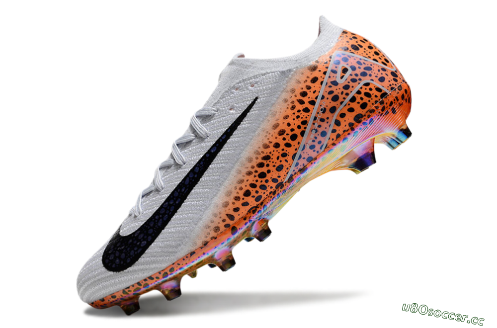 Men's Nike Air Zoom Mercurial Vapor 16 Elite AG Artificial Grass Low-Tops Football Boots - Grey/Black/Brown 5