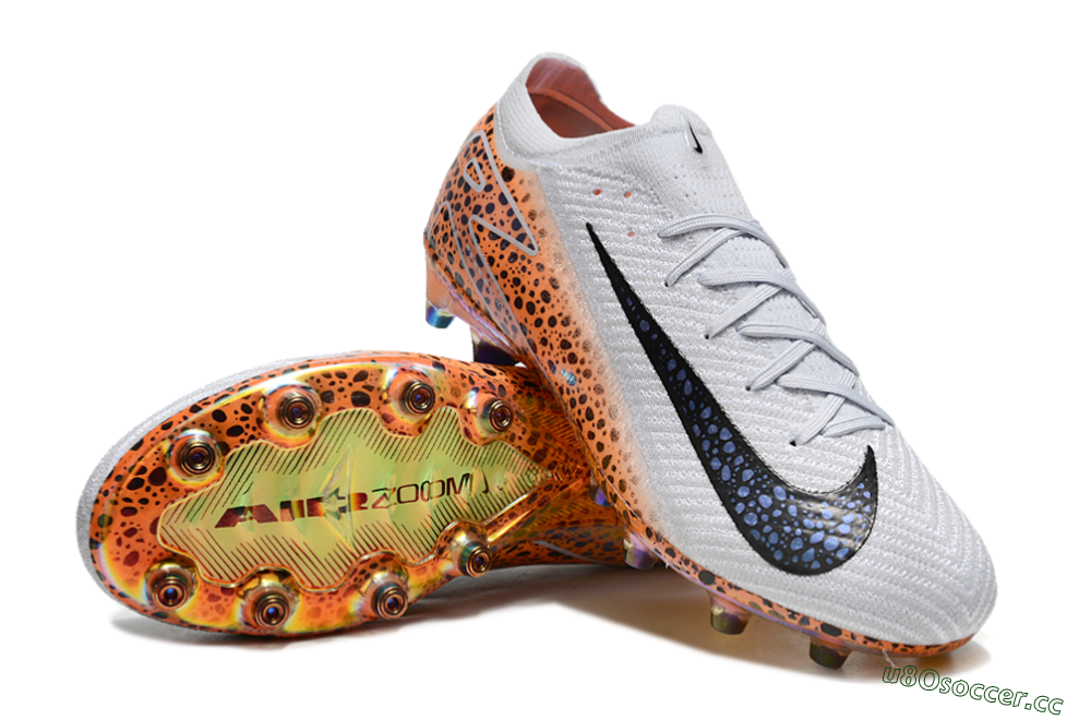 Men's Nike Air Zoom Mercurial Vapor 16 Elite AG Artificial Grass Low-Tops Football Boots - Grey/Black/Brown 3