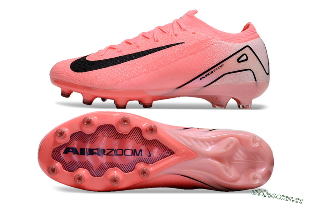 Men's Nike Air Zoom Mercurial Vapor 16 Elite AG Artificial Grass Low-Tops Football Boots - Pink/White/Black 1