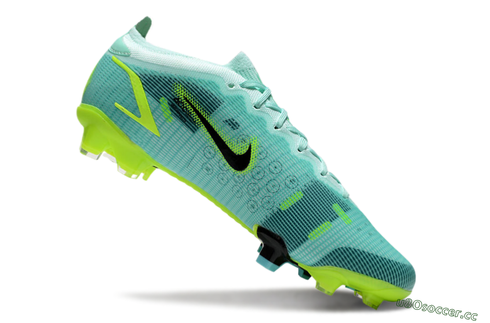 Men's Nike Mercurial Vapor 14 Elite FG Firm Ground Low-Tops Football Boots - Green/Black/Yellow 4