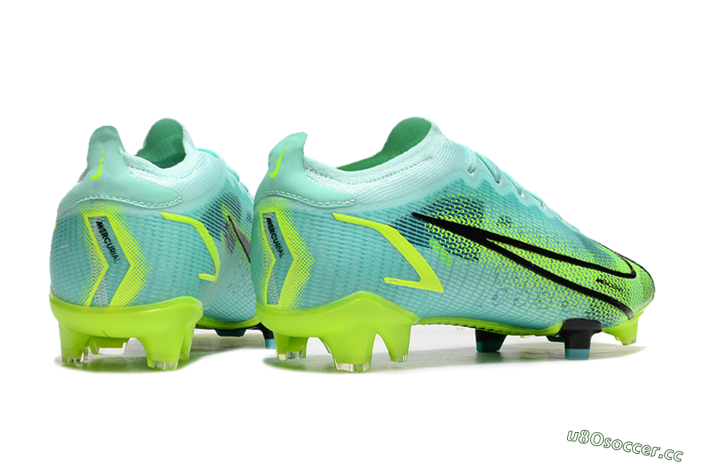 Men's Nike Mercurial Vapor 14 Elite FG Firm Ground Low-Tops Football Boots - Green/Black/Yellow 6