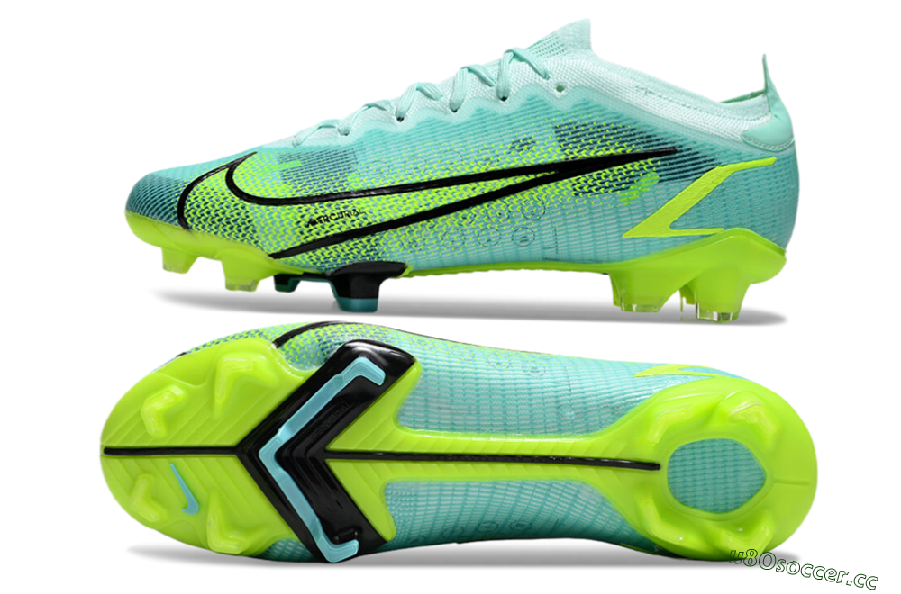 Men's Nike Mercurial Vapor 14 Elite FG Firm Ground Low-Tops Football Boots - Green/Black/Yellow 1