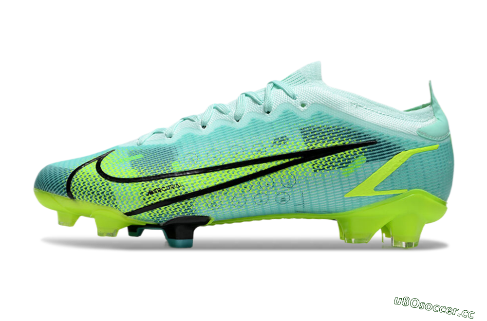 Men's Nike Mercurial Vapor 14 Elite FG Firm Ground Low-Tops Football Boots - Green/Black/Yellow 0