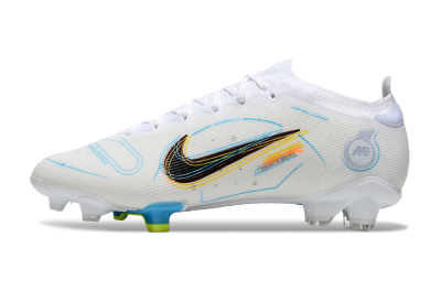 Men's Nike Mercurial Vapor 14 Elite FG Firm Ground Low-Tops Football Boots - White/Black/Yellow