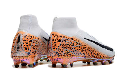 Men's Nike Air Zoom Mercurial Superfly 10 Elite AG Artificial Grass High-Tops Football Boots - Grey/Black/Brown