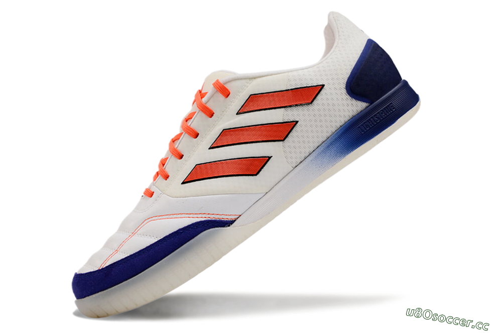 Men's Adidas Top Sala Competition IC Indoor & Futsal Low-Tops Football Shoes - White/Red/Blue 5