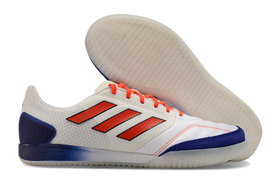 Men's Adidas Top Sala Competition IC Indoor & Futsal Low-Tops Football Shoes - White/Red/Blue