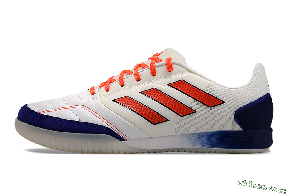 Men's Adidas Top Sala Competition IC Indoor & Futsal Low-Tops Football Shoes - White/Red/Blue 0