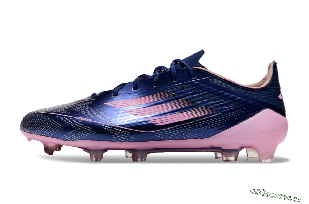 Men's Adidas F50 Elite FG Firm Ground Low-Tops Football Boots - Blue/Pink 0