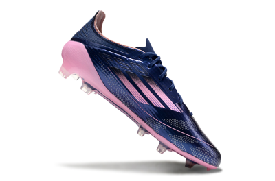 Men's Adidas F50 Elite FG Firm Ground Low-Tops Football Boots - Blue/Pink