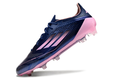 Men's Adidas F50 Elite FG Firm Ground Low-Tops Football Boots - Blue/Pink